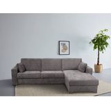 Home affaire Ecksofa "Roma "M" Matratzenhöhe 14 cm, Dauerschlaffunktion, mit Unterfederung,", Liegemaße ca 143x198 cm, L-Form