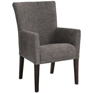 Home affaire Eetkamerstoel King Gestoffeerde stoel, fauteuil, massief houten frame