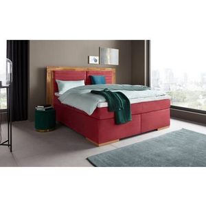 Places of Style Boxspringbett "Cup", mit Massivholzrahmen, mit Topper, in 2 Härtegraden, in 3 Breiten