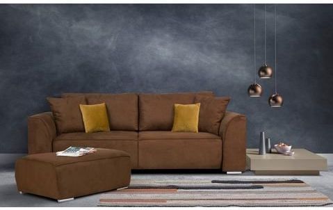 INOSIGN 3-Sitzer Beatrice Schlafsofa, wahlweise auch mit Bettfunktion und Bettkasten, incl. 2 Zierkissen