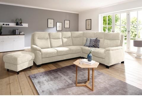 Home affaire Ecksofa "Boccaccio L-Form", mit Federkern, incl. Kopfteilverstellung, wahlweise Bettfunktion