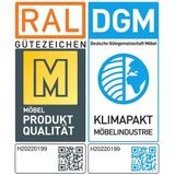 Home affaire Ecksofa »Dalia L-Form«, mit Federkernpolsterung, wahlweise mit Bettfunktion, Bettkasten