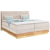 OTTO products Boxspringbett, LED-Beleuchtung, mit zertifizierten, recycelten Bezugsstoffen