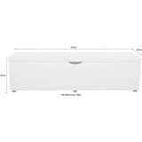 Places of Style Hockerbank "Standard", Breite 120cm oder 160cm, auch als Garderobenbank oder Bettbank