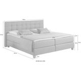 Home affaire Boxspringbett "Moulay", inkl. Topper, in Überlänge 220 cm, 3 Härtegrade, auch in H4