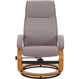 Home affaire Relaxsessel »Paris TV-Sessel, Sessel mit Hocker, Wohnzimmer, Schlaffunktion manuell«, (Set, 2 St., bestehend aus Sessel und Hocker), verstellbar, Microfaser, NaturLEDER, Webstoff, Sitzhöhe 46 cm