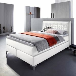 INOSIGN Boxspringbett »Coos«, mit besonderer Steppung im Kopfteil, 3 Matratzenarten, 2 Härtegrade