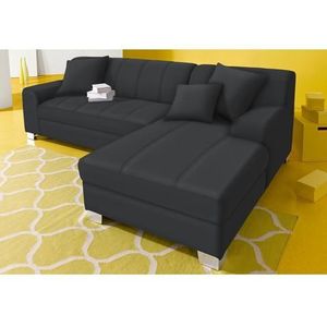 INOSIGN Ecksofa "Turah incl. Zierkissen, moderne Steppung, auch in Leder", wahlweise mit Bettfunktion, Schlafsofa, B/T/H: 239/152/75 cm, L-Form