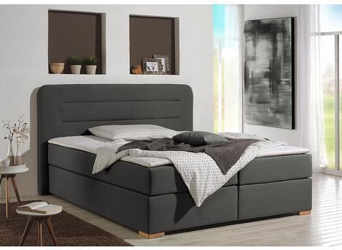 Home affaire Boxspringbett "Manchester", 5 Breiten, 3 Ausführungen, 2 Härtegraden, Topper, Steppung