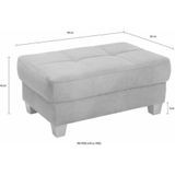 Home affaire Hocker "Puccini", mit Kontrastnaht