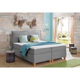 Home affaire Boxspringbett "Houssay", inkl. Topper, 5 Breiten, 2 Härtegraden auch in Überlänge 220 cm