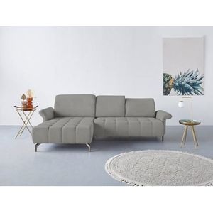 INOSIGN Ecksofa »Fresh L-Form«, Federkern, wahlweise Kopfteilverstellung und motorischer Vorziehsitz