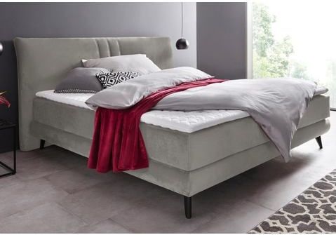 Places of Style Boxspringbett "Skien", incl. Kaltschaumtopper, 2 Härtegrade, 3 Ausführungen