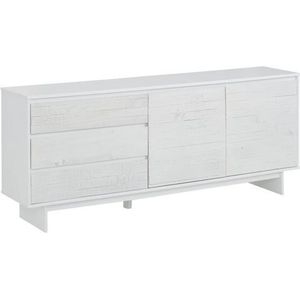 Home affaire Sideboard Morgan, Kommode aus massivem Kiefernholz, mit Griffmulden, Breite 165 cm