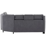 Home affaire Ecksofa "Boccaccio L-Form", mit Federkern, incl. Kopfteilverstellung, wahlweise Bettfunktion