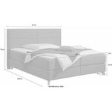 Home affaire Boxspringbett "Caria", in 5 Breiten, 3 Matratzen-Ausführungen, 2 Härtegraden, Topper