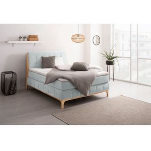OTTO products Boxspringbett "Jelle", (5 St.), zertifizierte, recycelte Bezugsstoffe, verschiedene Ausführungen