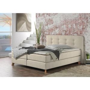Home affaire Boxspringbett »Cecina«, in 5 Breiten, 3 Ausführungen, 2 Härtegrade, Knopfheftung, Topper