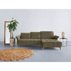 INOSIGN Ecksofa »Fresh L-Form«, Federkern, wahlweise Kopfteilverstellung und motorischer Vorziehsitz