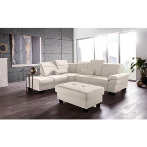 Places of Style Ecksofa »Cornwall L-Form«, incl. Sitztiefenverstellung, mit Bettfunktion und Kopfteilverstellung