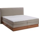 Home affaire Boxspringbett "Blomen", mit Walnuss-Dekor, mit Bettkasten, verschiedene Härtegrade, mit Topper