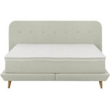 andas Boxspringbett "Premium", Steppung mit Knopfheftung, inkl. Topper