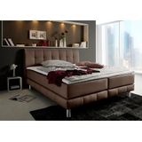 Places of Style Boxspringbett Cafone, inkl. Topper, 5 Breiten, 3 Matratzenarten und 3 Härtegraden wählbar
