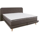 andas Boxspringbett "Premium", Steppung mit Knopfheftung, inkl. Topper