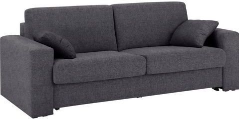 Home affaire Schlafsofa "Roma Matratzenhöhe 14 cm", Dauerschlaffunktion, mit Unterfederung, Lattenrost, Matratze