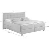Home affaire Boxspringbett Moulay, inkl. Topper, in 3 Härtegraden, TFK auch in Härtegrad 4