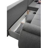 INOSIGN Ecksofa "Imola elegant und modern, aktuelle Steppung im Sitz, bequem, L-Form", auch mit Bettfunktion und Bettkasten