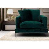 Leonique Sessel Cozy Loungesessel, Designersessel, Maße B/T/H: 91/97/80 cm, mit Metallbeinen und Zierkissen