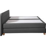 Home affaire Boxspringbett "Fargo", inkl. Topper, in 3 Matratzenarten, in Samt- oder Strukturstoff