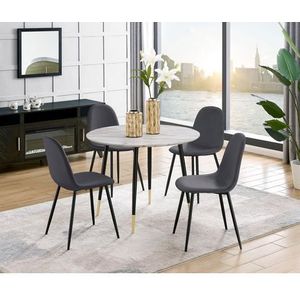 Leonique Esszimmerstuhl »Eadwine, TOPSELLER! Stuhl, Küchenstuhl, 4-Fuß Stuhl«, (Set), 4 St., Samtvelours, Polsterstuhl mit Metallgestell, im 1er. 2er und 4er Set erhältlich