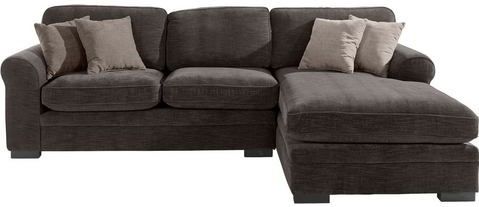 Home affaire Ecksofa "Broughton L-Form", weicher Sitzkomfort, incl. 4 Zierkissen, Keder