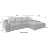 INOSIGN Ecksofa "Bono L-Form", wahlweise mit Bettfunktion