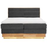 OTTO products Boxspringbett, LED-Beleuchtung, mit zertifizierten, recycelten Bezugsstoffen