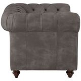 Home affaire Sessel »Chesterfield B/T/H: 105/69/74 cm«, mit hochwertiger Knopfheftung, auch in Leder