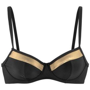 Look - Beugelbikini - Zwart/Goudkleur - Recycling-Polyamide
