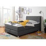 INOSIGN Boxspringbett "Parla", incl. Topper, 4 Farben in 4 Breiten, 2 Härtegraden, 3 Matratzenarten