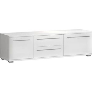 Places of Style Lowboard »Piano TV-Kommode Breiten 165 und 180 cm Soft-Close-Funktion«, Hochglanz UV-lackiert, Br 180 cm mit versch. Tür- und Schubkastenmaße