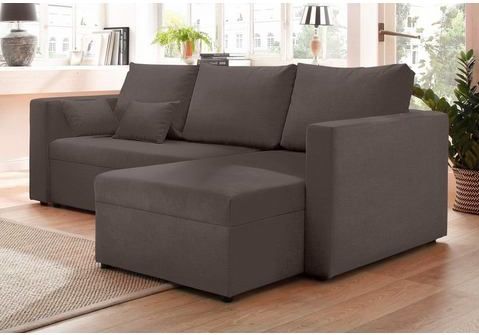 Home affaire Ecksofa "Pur L-Form", wahlweise mit Bettfunktion
