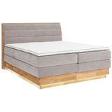 OTTO products Boxspringbett, LED-Beleuchtung, mit zertifizierten, recycelten Bezugsstoffen