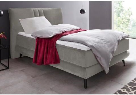 Places of Style Boxspringbett "Skien", incl. Kaltschaumtopper, 2 Härtegrade, 3 Ausführungen
