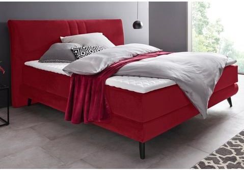 Places of Style Boxspringbett "Skien", incl. Kaltschaumtopper, 2 Härtegrade, 3 Ausführungen