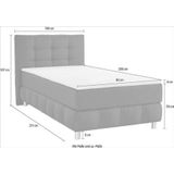 andas Boxspringbett "Salo", incl. Topper, 6 Breiten, 2 Härtegrade, TFK auch in Härtegrad 4