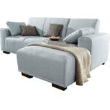 Home affaire Ecksofa "BORNHOLM L-Form mit Recamiere, Maße B/T/H: 234/162/85 cm", Recamiere links oder rechts bestellbar, Wellenfederung, inkl. 2 Kissen