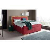 Places of Style Boxspringbett »Cup«, mit Massivholzrahmen, mit Topper, in 2 Härtegraden, in 3 Breiten