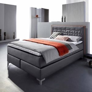 INOSIGN Boxspringbett »Coos«, mit besonderer Steppung im Kopfteil, 3 Matratzenarten, 2 Härtegrade
