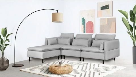 andas Ecksofa "ALVIK L-Form", zusammengesetzt aus Modulen, erweiterbar mit Modulen der Serie